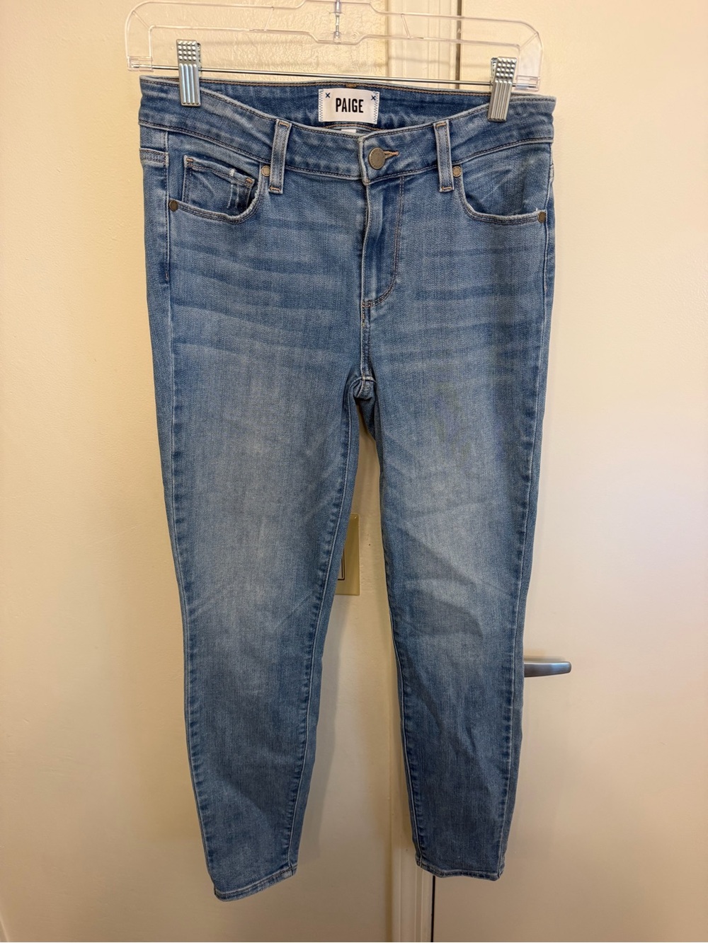 PAIGE Verdugo Ankle Jeans Light Wash Cotton Women’s Size 27